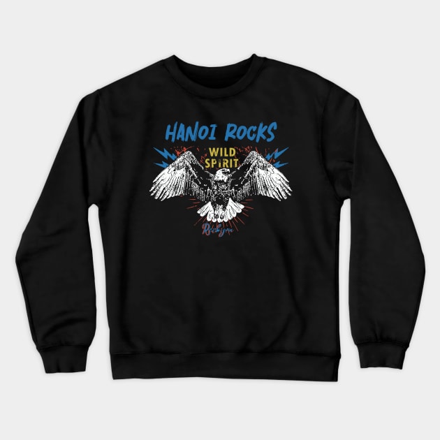 hanoi rocks rock you Crewneck Sweatshirt by akhirnya pattern